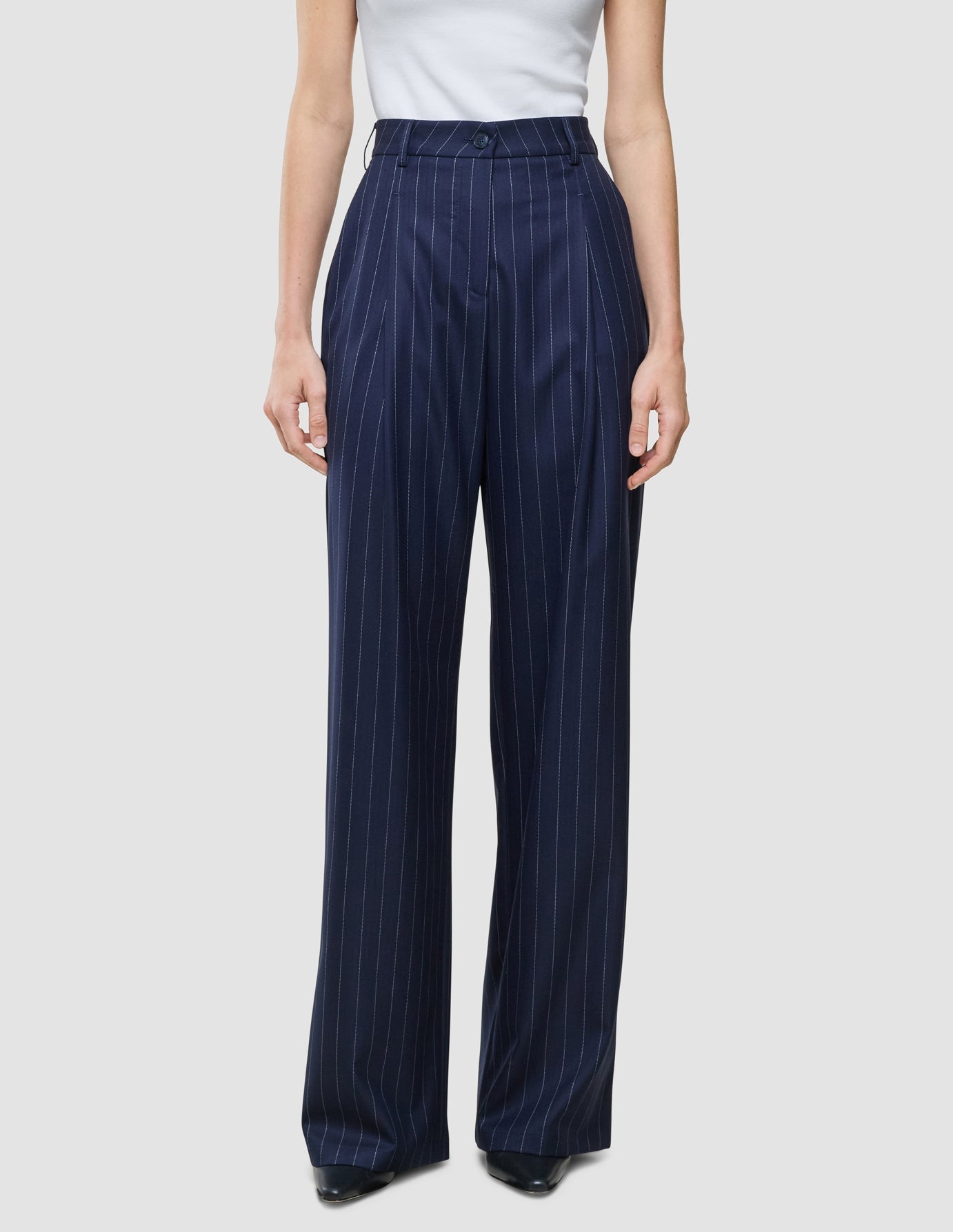 Women Raina Pants Wide Night Sky Pinstripe